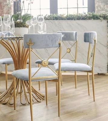 China Cheap modern hot sale price wedding event gold stainless steel banquet chair for sale