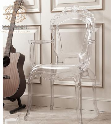 China Modern high quality clear acrylic chair transparent plastic chairs for wedding events dining for sale