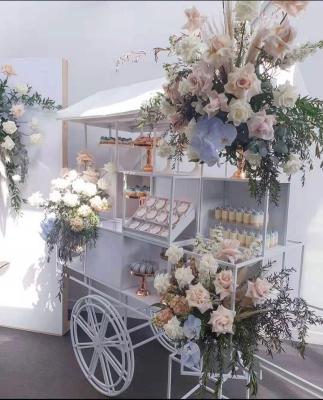 China 2021 Hot Sale Moden Morden Iron Wedding Flower Candy Cart For Wedding Decorations for sale