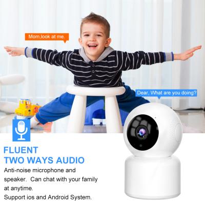 China High Quality PAN-TILT Hd3mp Baby Monitor Wifi IP Night Vision Wireless Camera Hidden Webcam for sale