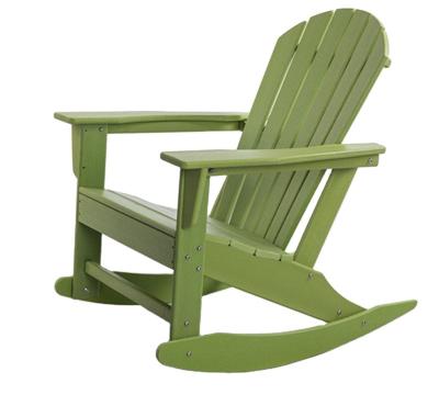 China Outdoor Adirondack Smooth Rocking Rocking Chair, Modern HDPE Funiture Rocking Chair For Patio Garden for sale