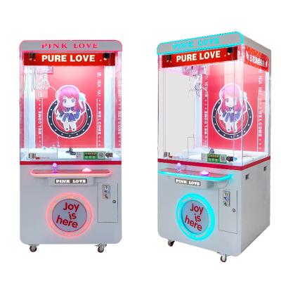 China Metal+acrylic+plastic coin vending machine toy crane the coin operated mall game doll machine claw machine cranes for sale