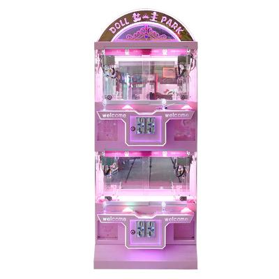 China Transparent Metal+acrylic+plastic Doll Club Arcade Game Machine Coin Operated Toys Cranes Claw Machine for sale