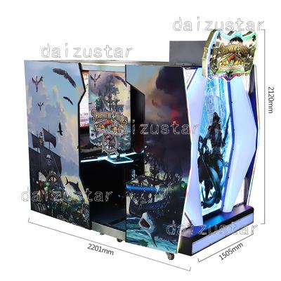 China Metal+acrylic+plastic Pirate Adventure Shooting Slot Adult Game Coin Machine Game City Electromechanical Equipment Maker for sale