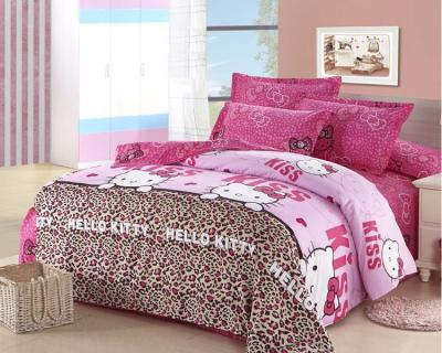 China Kids Disposable 100% Cotton Printed Bedding Sets for sale