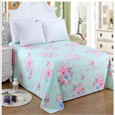 China Factory Sale Disposable Cotton Printed Flat Sheet for sale