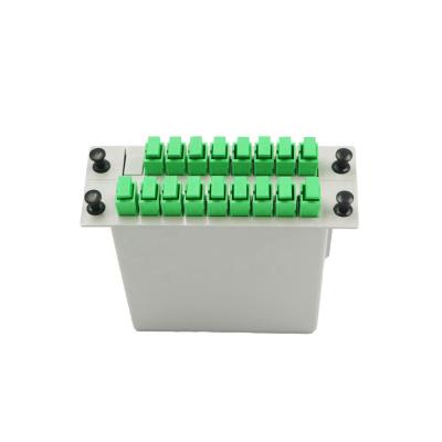 China FTTH FTTB FTTX Network Insert Fiber Low Row 1x2 1x4 1x8 1x16 Cassette PLC Splitter For FTTH FTTB FTTX for sale