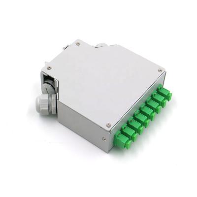 China Indoor or outdoor fiber optic din rail din rail din rail mount patch panel din rail splice box fiber optic splice box for sale