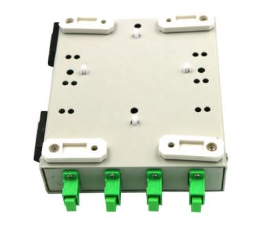 China China Manufacturer 4 Indoor ODF Metal Fiber Optic Port Left Wall Mounted Terminal Box for sale