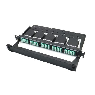 China FTTH fiber optic mpo /mtp cassettes 12/24 core mtp patch panel/mpo MPO/MTP patch panel for sale