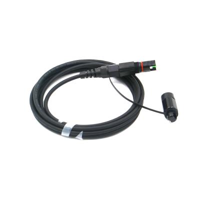 China LSZH/PE Waterproof 5.0mm Fiber Optic Pigtail With OptiTap Hardened SC APC Quick Connector for sale