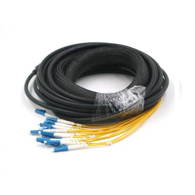 China Outdoor Armored LSZH RRU RRH FTTA CPRI LC Cable Fiber Optic Patch Cord 5G Outdoor Armored Patch Cord for sale