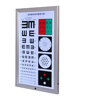 China Ophthamic Optcal Visual Chart 5 Function Light Box Multimeter Medical Multimeter Optometry Instrument Eye Test Chart for sale