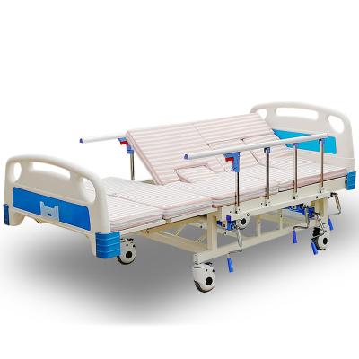 China Ward Nursing Equipment Wholesale Economic Medical Crank Patient Clinic 2 Manual Hospital Bed For Sick for sale