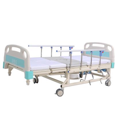 China Ward Nursing Equipment Bestseller Good Price Hospital Furniture Manufacturers 2 Functions Two Cranks Manual Hospital Bed for sale