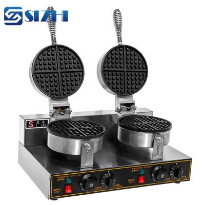 China Adjustable Double Bubble Bubble Waffle Machine Commercial Round Thermostat Factory Price for sale