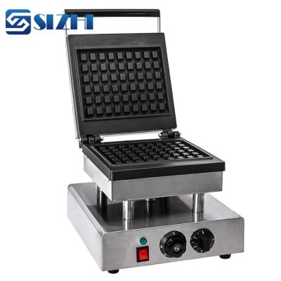 China Thermostat Adjustable Multifunctional Square Shape Plate Aluminum Waffle Cone Machine for sale