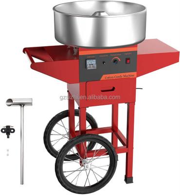 China Hot Selling Industrial Commercial Electric Cotton Candy Supply Machine Sugar Marshmallow Maker Stand Cart for sale