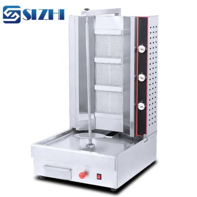 China With roast pole turkey gyro shawerma machine automatic gas meat shawarma turntable machine for sale