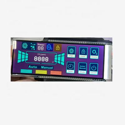 China New Arrival Display Module 7 Segment LCD Module 7 Lcd Monochromic Negative Design Lcd Display Module For Lcd Purifier 119mm*49.7/45mm*1.1T/mm 'water for sale