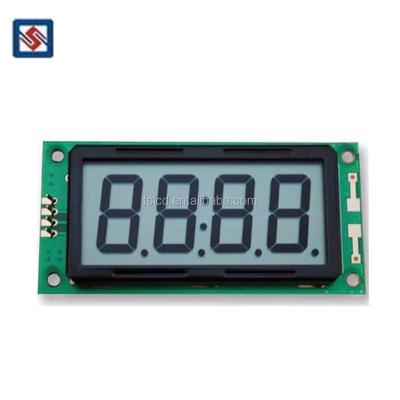 China Customized Transparent TN HTN STN FSTN Supplier 7 Segment 4 Digit LCD Clock Display Screen Module For Instrument 70 *38 * 1.1 mm for sale