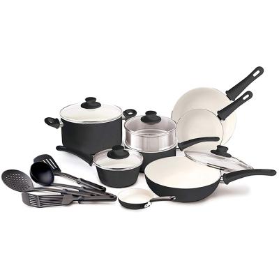 China Winlife Sales Kitchen Sustainable Hot Press Aluminum Cookware Induction Non Sticking Cookware Sets for sale