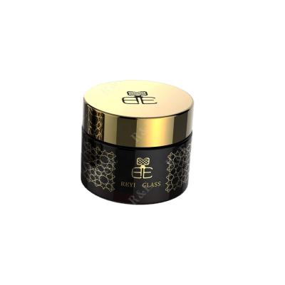 China New Bakhoor Customized 30G 50G Personal Care Jar Personal Care Cream Jar With Aluminum Cap for sale