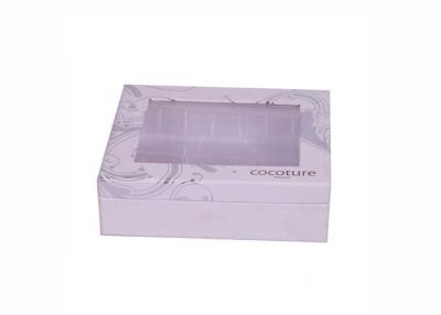 China Purple Paper Printed Apparel Boxes , Cardboard Shirt Packaging Box for sale