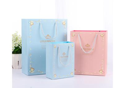 China Birthday Paper Gift Bags Environment Friendly Material With Cotton Tape for sale