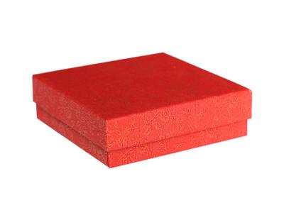 China Red Cardboard Packing Boxes Matte Lamination Finish For Jewelry Gift Necklace for sale