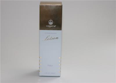 China Art Paper Texture Material Cosmetic Packaging Boxes for Body Lotion Rectangle Style for sale