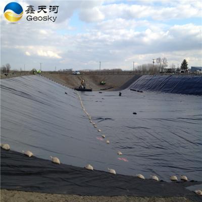 China Geomembrane 1~8M 0.5mm Modern HDPE Liner HDPE Liner Fish Pond Membrane Waterproof Geomembrane for sale