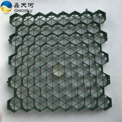 China Parking Lot Dam Driveway Garden Slope H40mm H50mm H70mm Grass Paver/Gravel Plastic Grid/Paver Grass Protection For Parking for sale