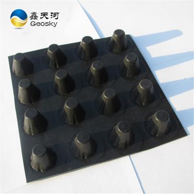 China Industrial Good Quality Dimpled Drainage Board HDPE Waterproof Membrane For Roof Garden for sale