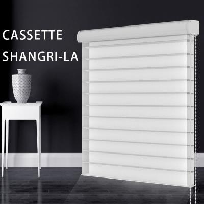 China Shangri-La Best Quality Home Room Modern European Design Wide Blade Blind Window Shades Blinds for sale