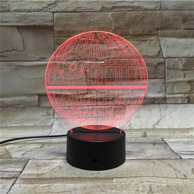 China Modern hot sale effect acrylic 3d decoration led illusion lamp with high quality for sale