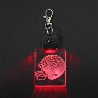 China Post-modern Hot Sale 3D Effect Mini 3D Effect Key Chain Switch Base Led Main Chain for sale