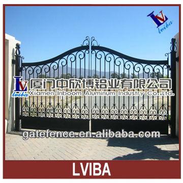 China Swing designs of wrought iron gates and electric iron gate and iron house gate for sale