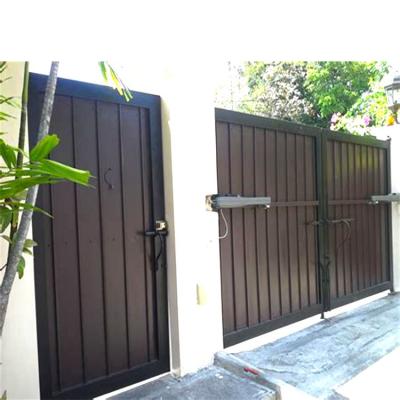 China Customized Modern Self Stacking Plastic Sliding Yard Easily Assembled Aluminum Barrier Main Gate With Front Designs Outside House Home for sale