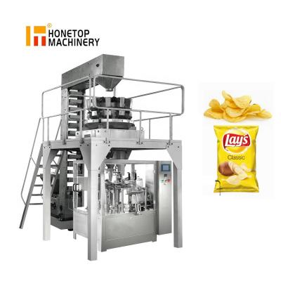 China Factory Selling Products Automatic Weighing Potato Chips Packing Machine High Precision Small Pocket Snacks Machine for sale