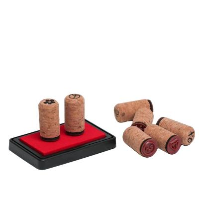 China Red Wine Cork Stamp Rubber Stamp Wooden Stamp Good Quality Hot Cheap Eco-friendly Sale for sale