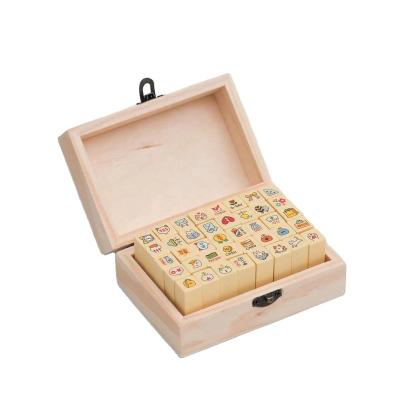 China Different Colors Wooden Stamps Eco-Friendly Reward Self-Inking Toy Stamps Wholesale for sale