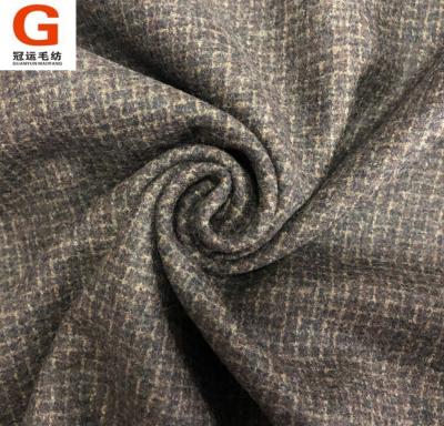 China High quality durable flannel cashmere flannel Italian winter woolen tweed woven fabric for coat for sale