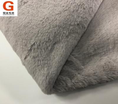 China Wholesale Pure 100% Pure Polyester Fur Fabric Rabbit Faux Fur Fabric For Coat Winter Wear for sale