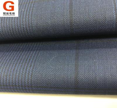 China Sustainable 50% Wool 50% Polyester Super Fine Wool Hot Selling Worsted Fabric For Mens Suit for sale