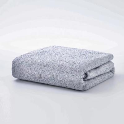 China Fashionable Designer Brand Hot Sale Summer Fleece Cooling Thin Blue Cool Feeling Acrylic Blanket for sale