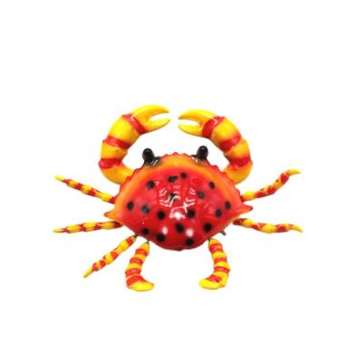 China Wholesale Ocean Animal Cute Plastic Beach Lobster Crab Fridge Magnet for sale