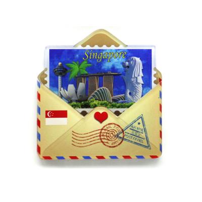 China Shape Wholesale Printing Acrylic Tourism Fridge Magnet Singapore Souvenir for sale