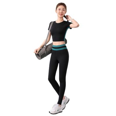 China Wholesale Breathable Yoga Pants Fitness Wear Yoga Pants And Sports Bra Women High Print Yoga Set for sale