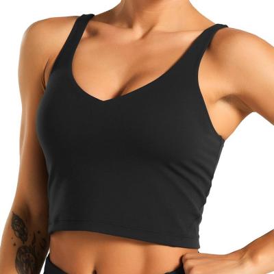 China Belle Comfort Breathable Back Fitness Running Bra Tank Top for sale